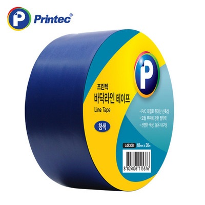 프린텍 L4830B 라인테이프 파랑 청색 PVC