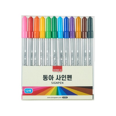 동아 싸인펜 12색/ 사인펜